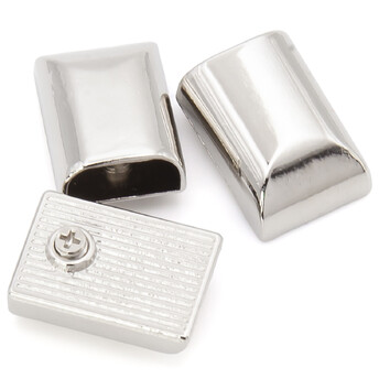 Наконечник для молнии с винтом 10х16 мм 10 шт. Платина