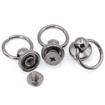 Винт с кольцом 8 мм кольцо 13 мм 10 шт. Черный Никель