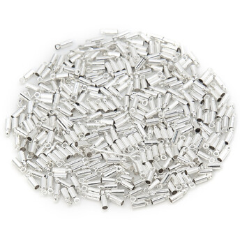 Колпачок-окончание 30 шт. 2,5х8 мм Ø 1,5 мм Серебро