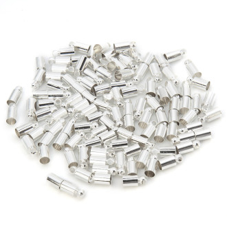 Колпачок-окончание 20 шт. 4х9 мм Ø 3 мм Серебро