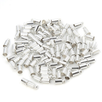 Колпачок-окончание 20 шт. 3,5х8 мм Ø 2,5 мм Серебро