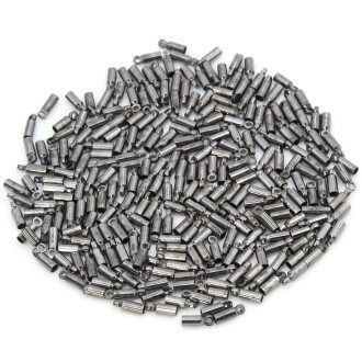 Ковпачок-закінчення 30 шт. 3х8 мм Ø 2 мм Чорний Нікель