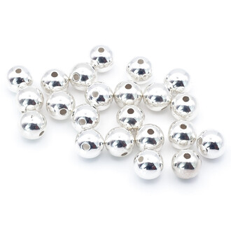 Бусины пластиковые под металл 12 мм Серебристый +-20 г (+-20 шт.)