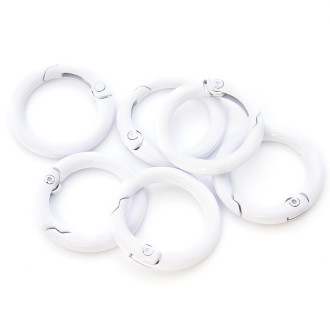 Карабин кольцо 24х3,5 мм 1 шт. Белый