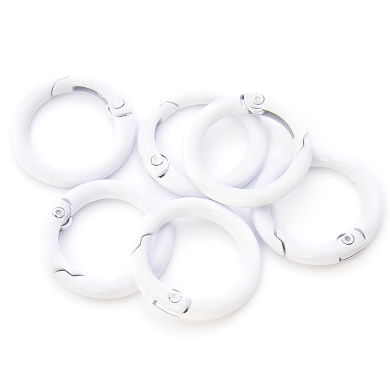 Карабин кольцо 24х3,5 мм 1 шт. Белый