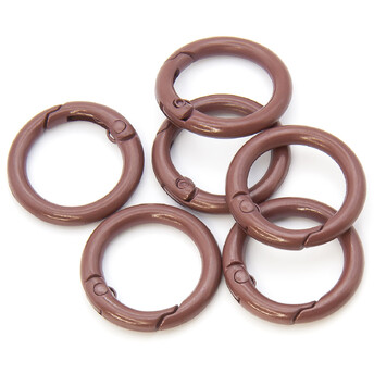 Карабин кольцо 24х4 мм 1 шт. Коричневый