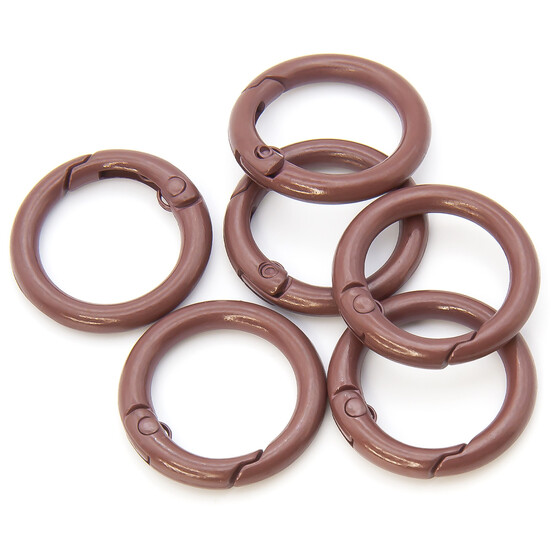 Карабин кольцо 24х4 мм 1 шт. Коричневый