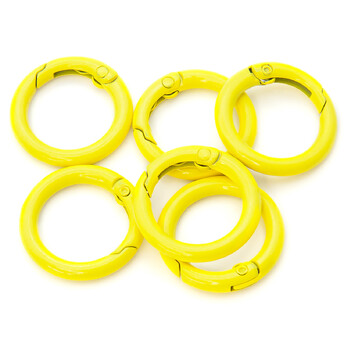 Карабин кольцо 24х4 мм 1 шт. Желтый