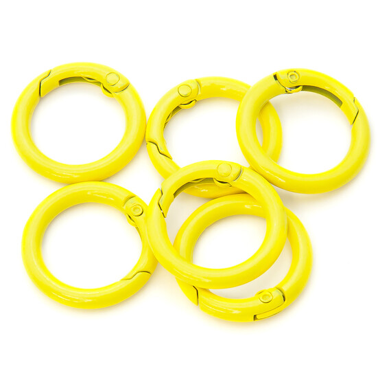 Карабин кольцо 24х4 мм 1 шт. Желтый