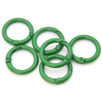 Карабин кольцо 24х4 мм 1 шт. Зеленый