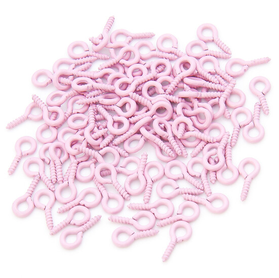 Штифт винтовой +-100 шт. 5х11 мм Розовый светлый