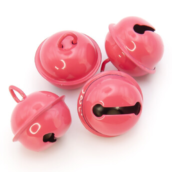 Бубенчик подвеска, 5шт., размер 22мм, цвет Розовый