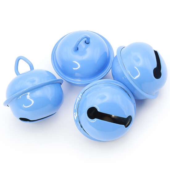 Бубенчик подвеска, 5шт., размер 22мм, цвет Голубой