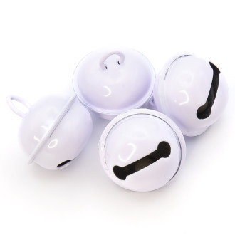 Бубенчик подвеска, 5шт., размер 22мм, цвет Белый