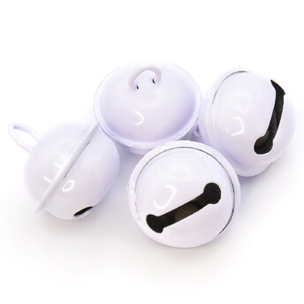 Бубенчик подвеска, 5шт., размер 22мм, цвет Белый