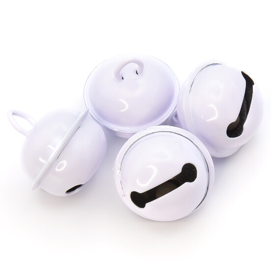 Бубенчик подвеска, 5шт., размер 22мм, цвет Белый