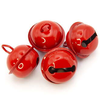 Бубенчик подвеска, 5шт., размер 22мм, цвет Красный