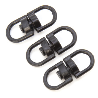 Вертлюг петля/петля 10 шт. 20х9 мм Черный