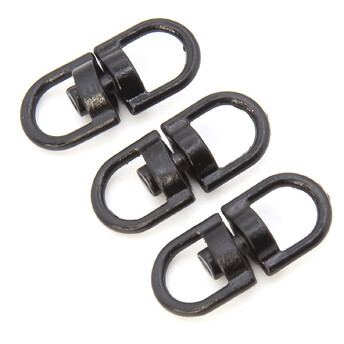 Вертлюг петля/петля 10 шт. 20х9 мм Черный