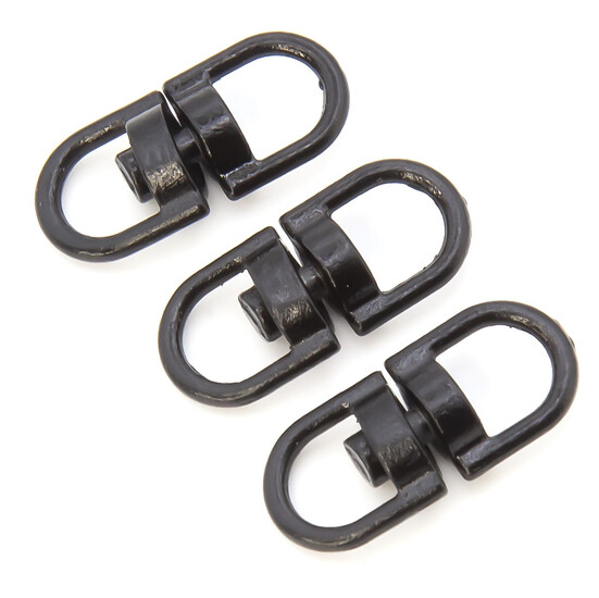 Вертлюг петля/петля 10 шт. 20х9 мм Черный