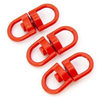 Вертлюг петля/петля 10 шт. 20х9 мм Красный