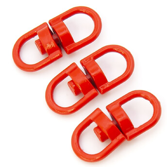 Вертлюг петля/петля 10 шт. 20х9 мм Красный