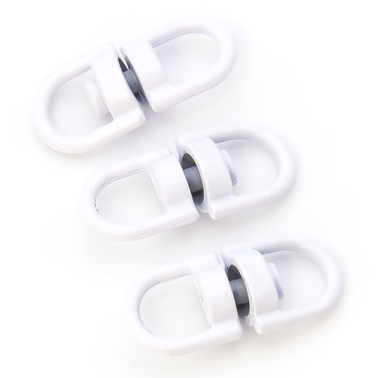 Вертлюг петля/петля 10 шт. 20х9 мм Белый