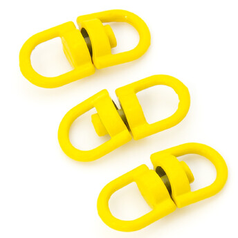 Вертлюг петля/петля 10 шт. 20х9 мм Желтый