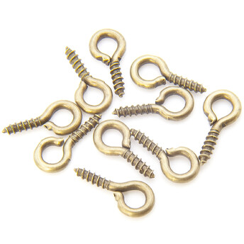 Штифт винтовой для бижутерии 5х10 мм +-50 шт. Бронзовый