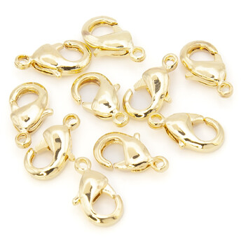 Карабин медный (Cu 75,37%) 14 мм Золото 1 шт.