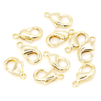 Карабин медный (Cu 75,37%) 12 мм Золото 1 шт.