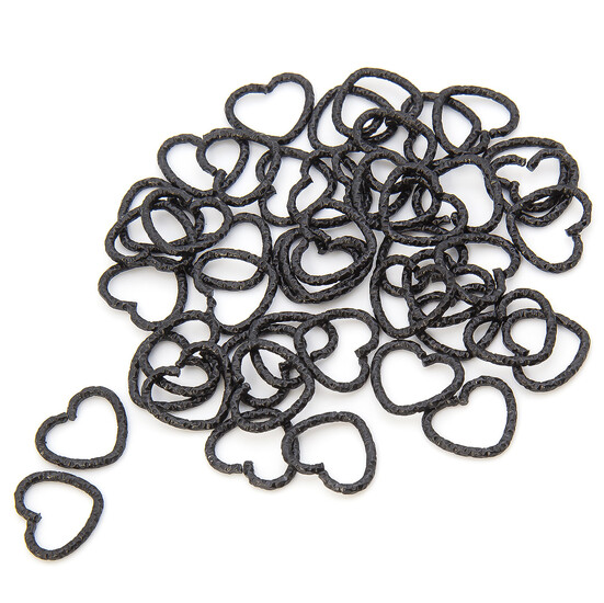 Сердечко соединительное +-20 шт. 14х12х1,2 мм Черный