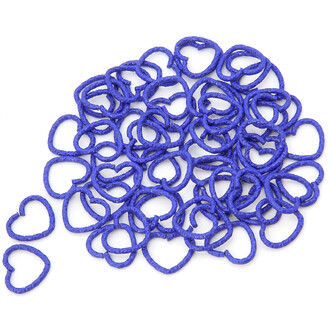 Сердечко соединительное +-20 шт. 14х12х1,2 мм Синий