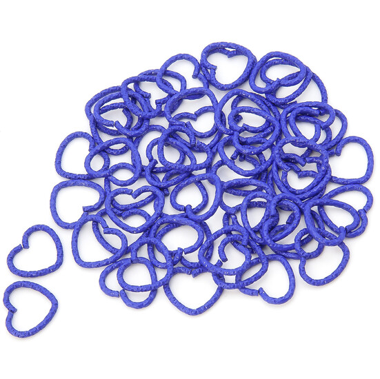 Сердечко соединительное +-20 шт. 14х12х1,2 мм Синий