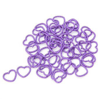 Сердечко соединительное +-20 шт. 14х12х1,2 мм Фиолетовый