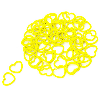 Сердечко соединительное +-20 шт. 14х12х1,2 мм Желтый