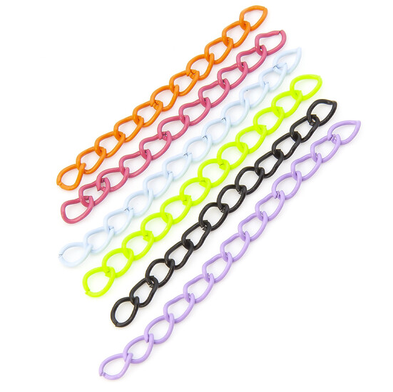 Удлинительная цепочка +-20 шт. 4х50 мм Разные цвета