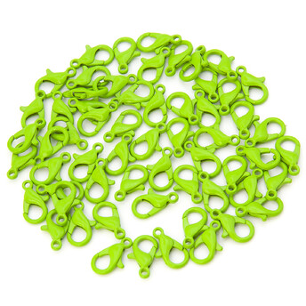 Карабин в упаковке +-20 шт. 12 мм Салатовый