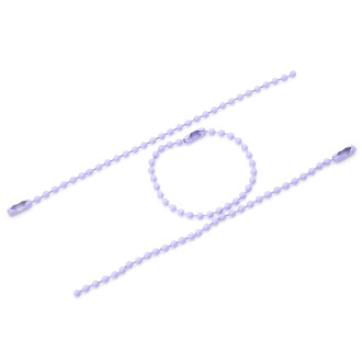 Цепь шариковая для брелков +-20 шт. 2,4х100 мм Фиолетовый