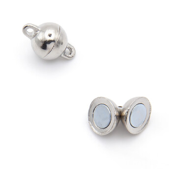 Замок магнитный Шар 10 мм 1 шт. Платина