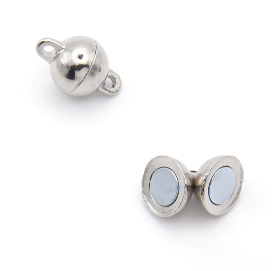 Замок магнитный Шар 10 мм 1 шт. Платина