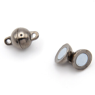 Замок магнитный Шар 8 мм Черный Никель 1 шт.