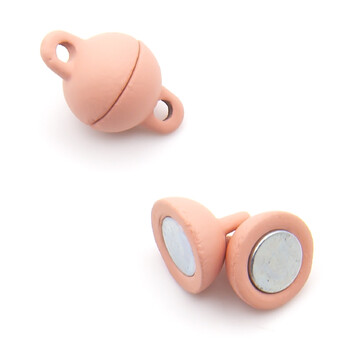 Замок магнитный Шар 8 мм Розовый светлый 1 шт.