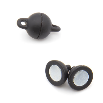 Замок магнитный Шар 8 мм Черный 1 шт.