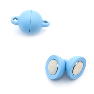 Замок магнитный Шар 8 мм Голубой 1 шт.