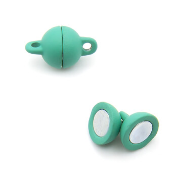 Замок магнитный Шар 8 мм Зеленый 1 шт.