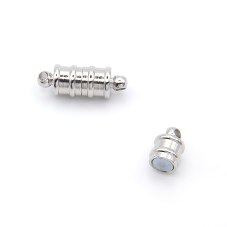 Замок магнитный Бамбук 17х6 мм Платина 1 шт.