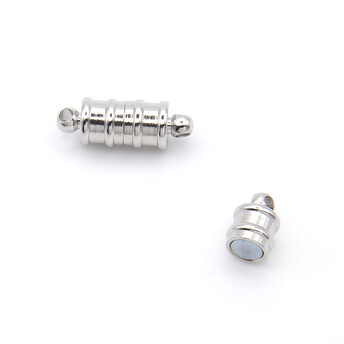 Замок магнитный Бамбук 17х6 мм Платина 1 шт.