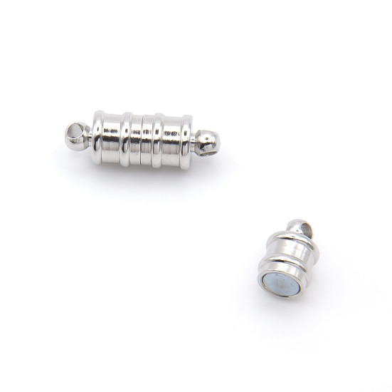 Замок магнитный Бамбук 17х6 мм Платина 1 шт.