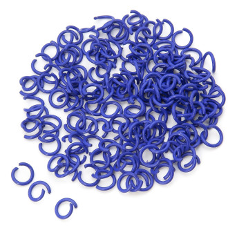 Соединительное кольцо одинарное +-100 шт. 8х1,2 мм Синий